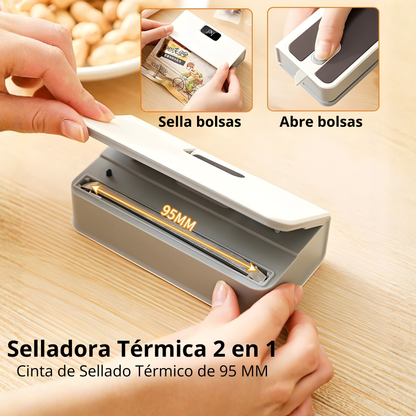 Selladora de bolsas portátil 2 en 1