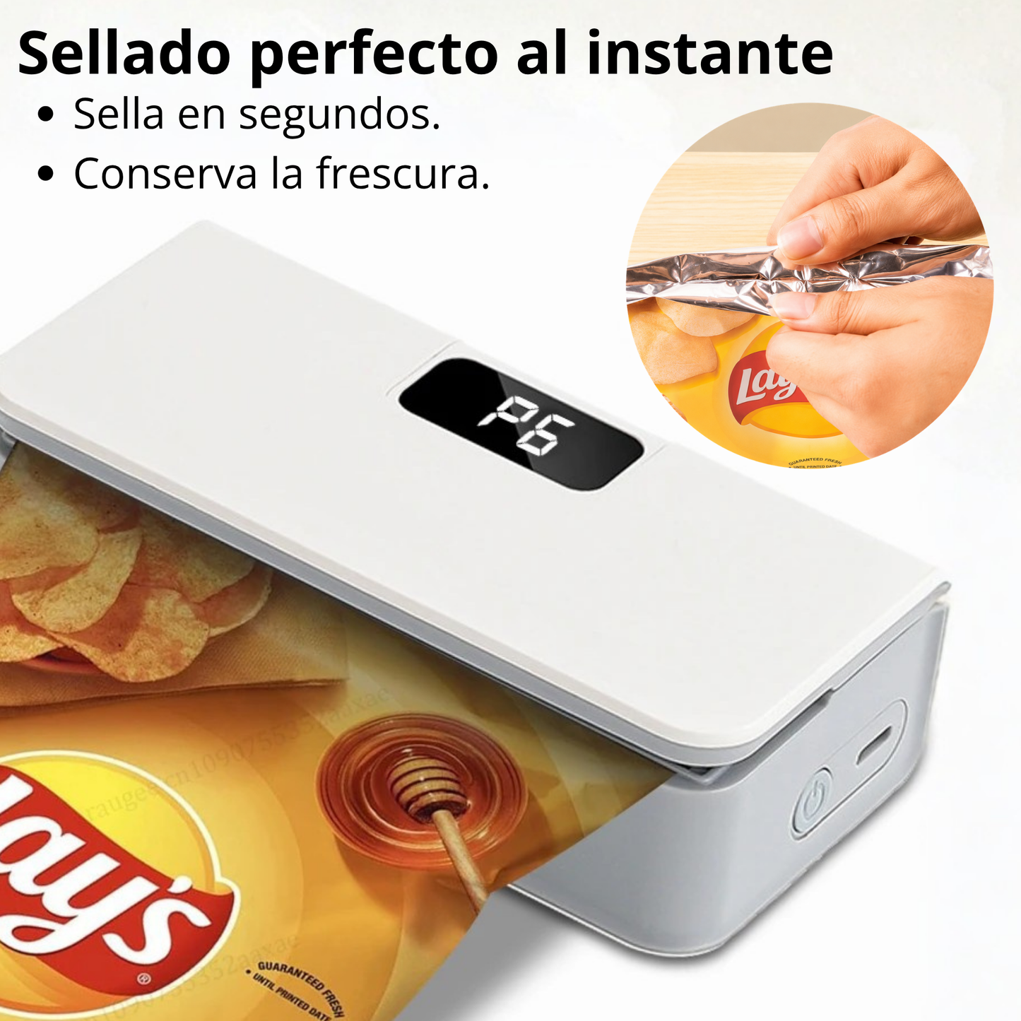 Selladora de bolsas portátil 2 en 1