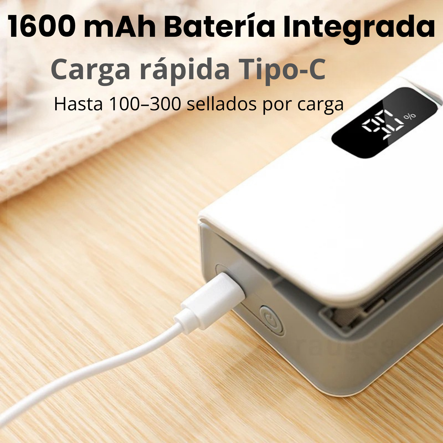 Selladora de bolsas portátil 2 en 1